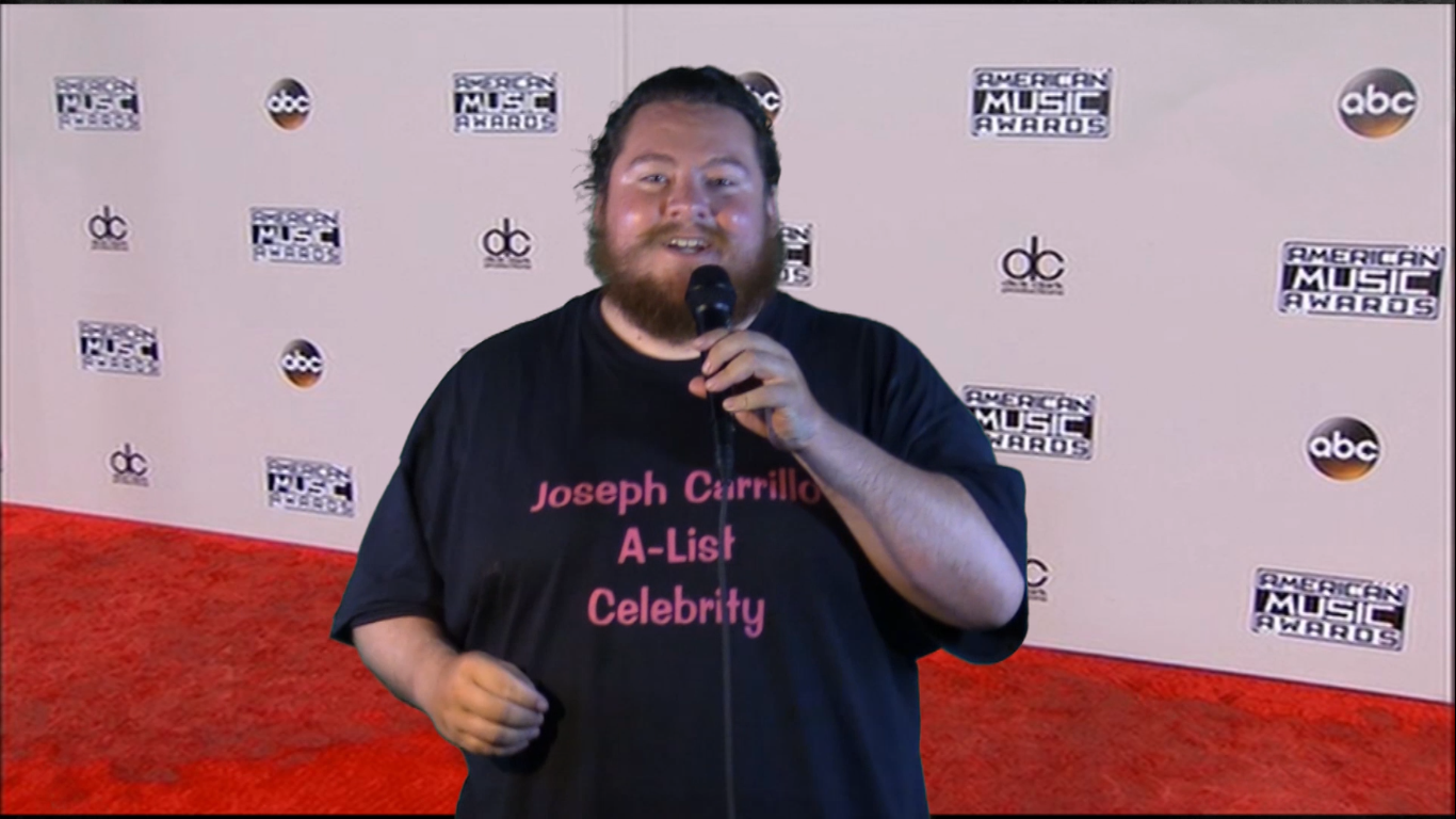 Joseph Carrillo On The Red Carpet at the campaignsongs Awards